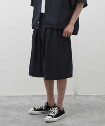 Sillage (シアージ) WOOL TROPICAL CIRCULAR SHORTS EX SL24SS-CSTW-NV
