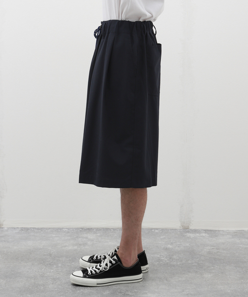 Sillage（シアージ）の「Sillage (シアージ) WOOL TROPICAL CIRCULAR SHORTS EX SL24SS-CSTW-NV（その他パンツ・メンズ・ネイビー・FREE）」の4枚目の写真