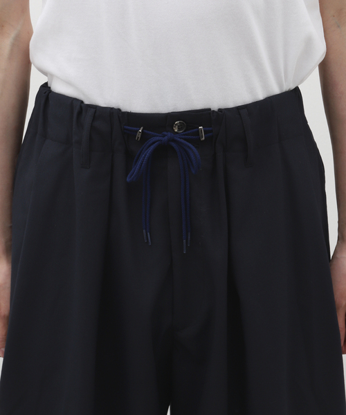 Sillage（シアージ）の「Sillage (シアージ) WOOL TROPICAL CIRCULAR SHORTS EX SL24SS-CSTW-NV（その他パンツ・メンズ・ネイビー・FREE）」の6枚目の写真