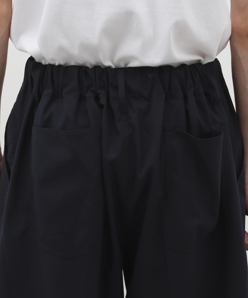 Sillage（シアージ）の「Sillage (シアージ) WOOL TROPICAL CIRCULAR SHORTS EX SL24SS-CSTW-NV（その他パンツ・メンズ・ネイビー・FREE）」の7枚目の写真
