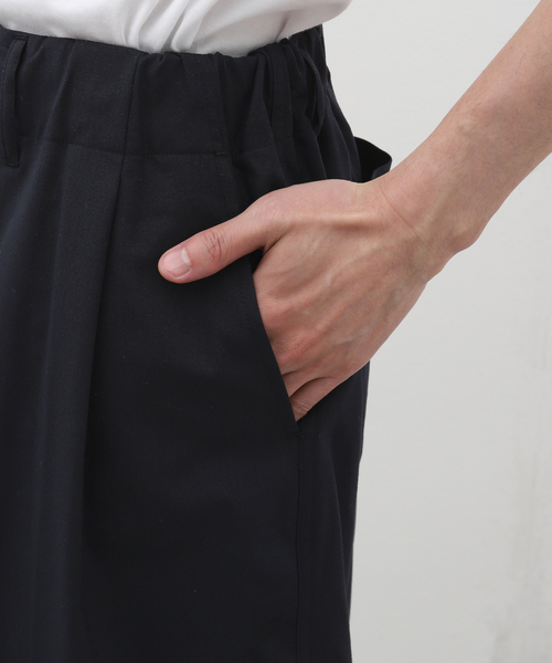 Sillage（シアージ）の「Sillage (シアージ) WOOL TROPICAL CIRCULAR SHORTS EX SL24SS-CSTW-NV（その他パンツ・メンズ・ネイビー・FREE）」の9枚目の写真
