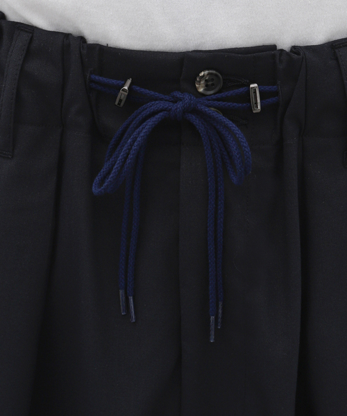 Sillage（シアージ）の「Sillage (シアージ) WOOL TROPICAL CIRCULAR SHORTS EX SL24SS-CSTW-NV（その他パンツ・メンズ・ネイビー・FREE）」の10枚目の写真