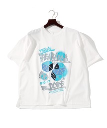 ビッグシルエット プリント Tシャツ レディース