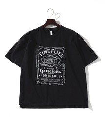 ビッグシルエット プリント Tシャツ レディース