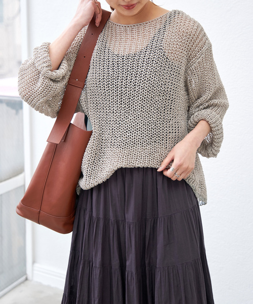 Spick & Span（スピックアンドスパン）の「P/Liルーズプルオーバー（ニット/セーター・レディース・グレー/ブルー・FREE）」の11枚目の写真