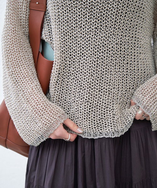 Spick & Span（スピックアンドスパン）の「P/Liルーズプルオーバー（ニット/セーター・レディース・グレー/ブルー・FREE）」の15枚目の写真