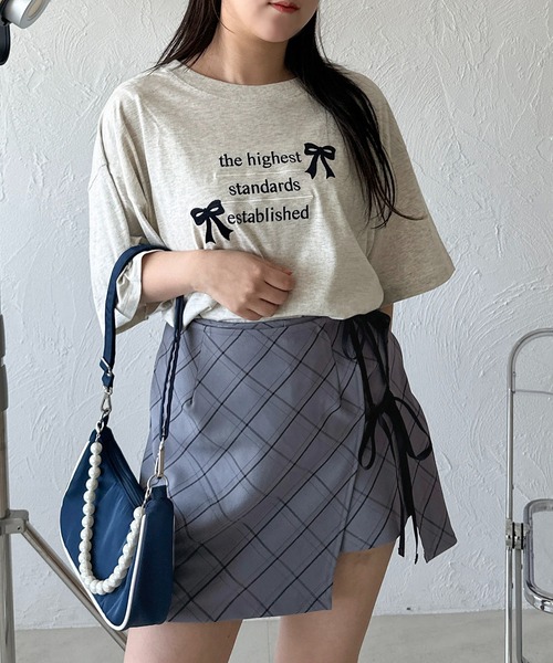apres jour mignon(アプレジュールミニョン)の「アソートビッグTシャツ【ZOZOTOWN限定アイテム】(Tシャツ/カットソー・レディース・ナチュラル/ブラック系その他/ホワイト系その他2/オフホワイト/レッド/ホワイト系その他/ネイビー/ブラック・X-LARGE/フリー)」の6枚目の写真