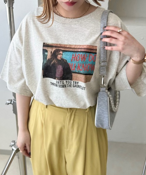apres jour mignon(アプレジュールミニョン)の「アソートビッグTシャツ【ZOZOTOWN限定アイテム】(Tシャツ/カットソー・レディース・ナチュラル/ブラック系その他/ホワイト系その他2/オフホワイト/レッド/ホワイト系その他/ネイビー/ブラック・X-LARGE/フリー)」の11枚目の写真