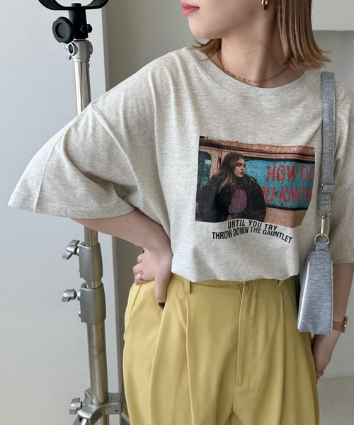apres jour mignon(アプレジュールミニョン)の「アソートビッグTシャツ【ZOZOTOWN限定アイテム】(Tシャツ/カットソー・レディース・ナチュラル/ブラック系その他/ホワイト系その他2/オフホワイト/レッド/ホワイト系その他/ネイビー/ブラック・X-LARGE/フリー)」の12枚目の写真