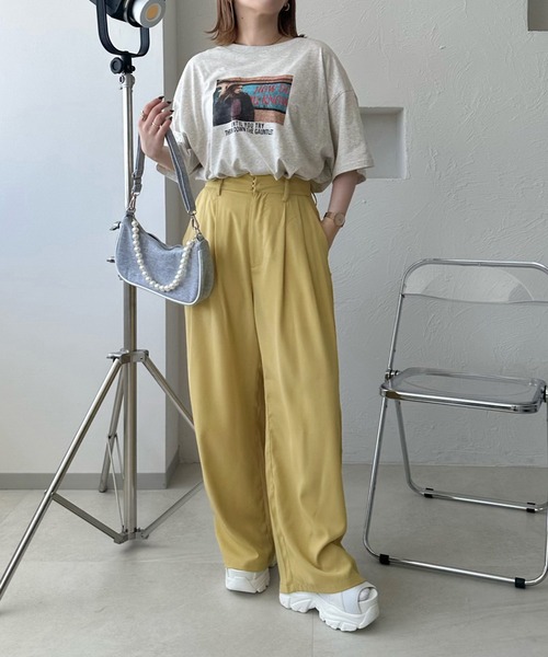 apres jour mignon(アプレジュールミニョン)の「アソートビッグTシャツ【ZOZOTOWN限定アイテム】(Tシャツ/カットソー・レディース・ナチュラル/ブラック系その他/ホワイト系その他2/オフホワイト/レッド/ホワイト系その他/ネイビー/ブラック・X-LARGE/フリー)」の15枚目の写真