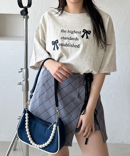 apres jour mignon(アプレジュールミニョン)の「アソートビッグTシャツ【ZOZOTOWN限定アイテム】(Tシャツ/カットソー・レディース・ナチュラル/ブラック系その他/ホワイト系その他2/オフホワイト/レッド/ホワイト系その他/ネイビー/ブラック・X-LARGE/フリー)」の20枚目の写真