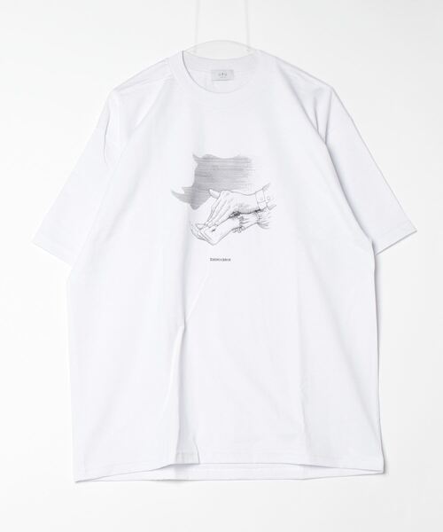 URU(ウル)の「URU/ウル/Print Tee/Rhinoceros/サイ(Tシャツ/カットソー・メンズ・ホワイト・2)」の1枚目の写真