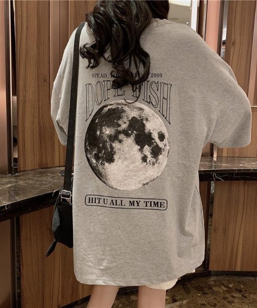 SHEENA(シーナ)の「プラネットロゴバックプリントオーバーサイズTシャツ(Tシャツ/カットソー・レディース・ホワイト/グレー・M)」の15枚目の写真