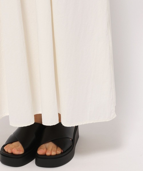 LOWRYS FARM（ローリーズファーム）の「ドッキングワンピースＳＳ 109447（ワンピース・レディース・ブラック/チャコールグレー/ホワイト・FREE）」の9枚目の写真