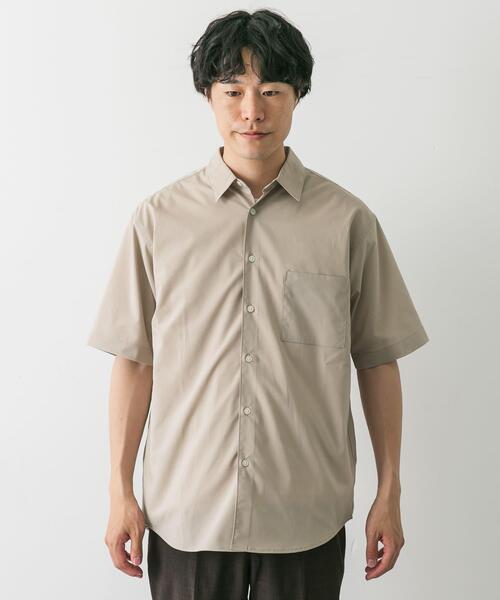 URBAN RESEARCH DOORS（アーバンリサーチドアーズ）の「『吸水速乾』セオアルファストレッチ ブロードショートスリーブシャツ（シャツ/ブラウス・メンズ・ベージュ系その他/ロイヤルブルー/ベージュ/ブルー系その他・MEDIUM/LARGE）」の11枚目の写真