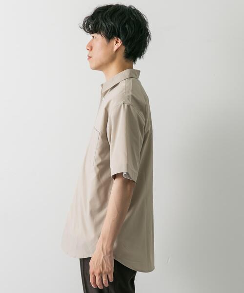 URBAN RESEARCH DOORS（アーバンリサーチドアーズ）の「『吸水速乾』セオアルファストレッチ ブロードショートスリーブシャツ（シャツ/ブラウス・メンズ・ベージュ系その他/ロイヤルブルー/ベージュ/ブルー系その他・MEDIUM/LARGE）」の12枚目の写真