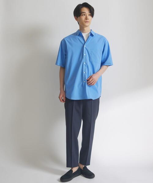 URBAN RESEARCH DOORS（アーバンリサーチドアーズ）の「『吸水速乾』セオアルファストレッチ ブロードショートスリーブシャツ（シャツ/ブラウス・メンズ・ベージュ系その他/ロイヤルブルー/ベージュ/ブルー系その他・MEDIUM/LARGE）」の19枚目の写真