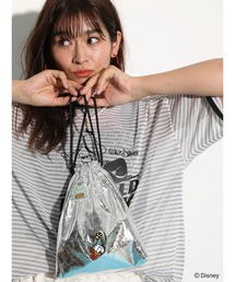 ドナルドダック90th/ラメ巾着ポシェット