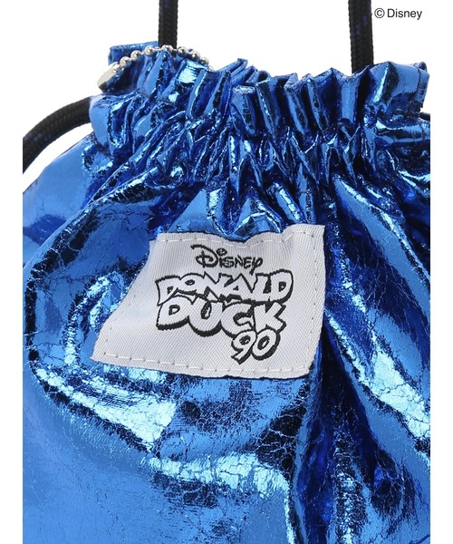 Green　Parks（グリーンパークス）の「ドナルドダック90th/ラメ巾着ポシェット（ポーチ・レディース・シルバー/ブルー・FREE）」の11枚目の写真