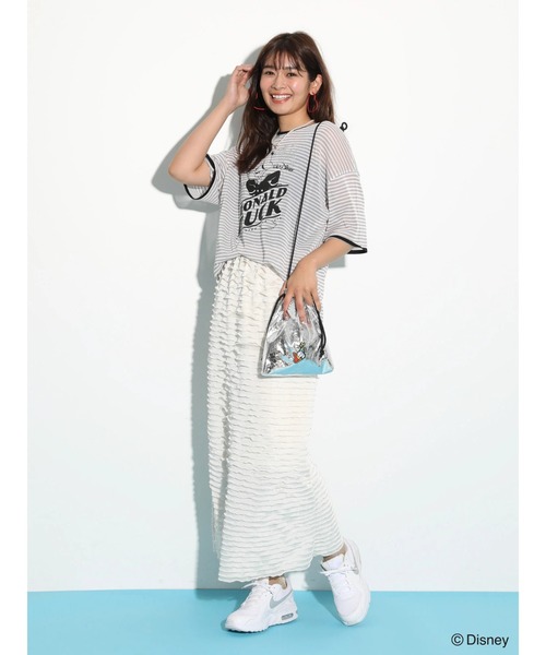 Green　Parks（グリーンパークス）の「ドナルドダック90th/ラメ巾着ポシェット（ポーチ・レディース・シルバー/ブルー・FREE）」の4枚目の写真