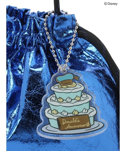 Green　Parks（グリーンパークス）の「ドナルドダック90th/ラメ巾着ポシェット（ポーチ・レディース・シルバー/ブルー・FREE）」の13枚目の写真