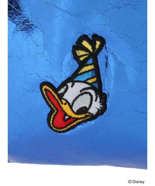 Green　Parks（グリーンパークス）の「ドナルドダック90th/ラメ巾着ポシェット（ポーチ・レディース・シルバー/ブルー・FREE）」の14枚目の写真