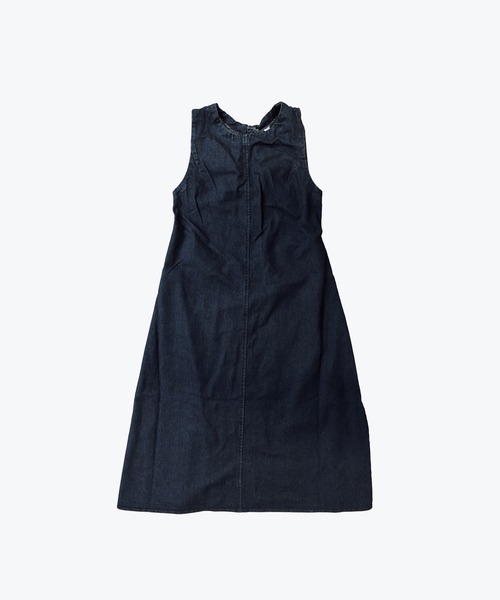 OSYAREVO(オシャレボ)の「バックシャン デニム ロングワンピース(ワンピース・レディース・ネイビー・ONESIZE)」の14枚目の写真