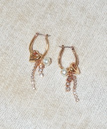 マルチ チャーム パール ピアス