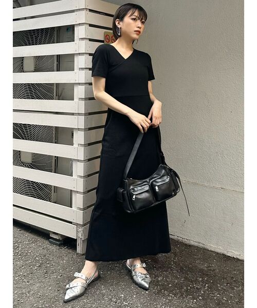 セール】アシメネックバックオープンワンピース（ワンピース