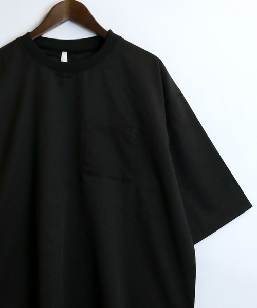 HALHAM（ハルハム）の「リネンライク クルーネック プルオーバー【IR】（Tシャツ/カットソー・メンズ・チャコールグレー/グレイッシュベージュ/ブラック・L/XL/M）」の2枚目の写真