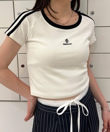 ワンポイントロゴラインTシャツ