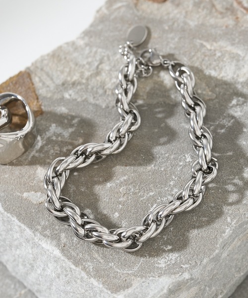 collex(コレックス)の「【dignif】【金属アレルギー対応】チェーンブレスレット(ブレスレット・レディース・シルバー・フリー)」の2枚目の写真