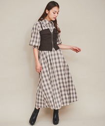 ビスチェセットシャツワンピース