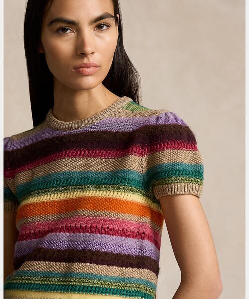 美品✧︎2024 ローレンRL ウールブレンドロングスリーブセータードレス XL alexanderwang アレキサンダーワング リブコットン ロング