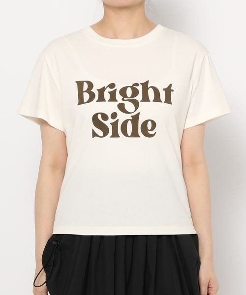 LOWRYS FARM(ローリーズファーム)の「コンパクトプリントTシャツ 131955(Tシャツ/カットソー・レディース・チャコールグレー/パープル/アイボリー・FREE)」の14枚目の写真