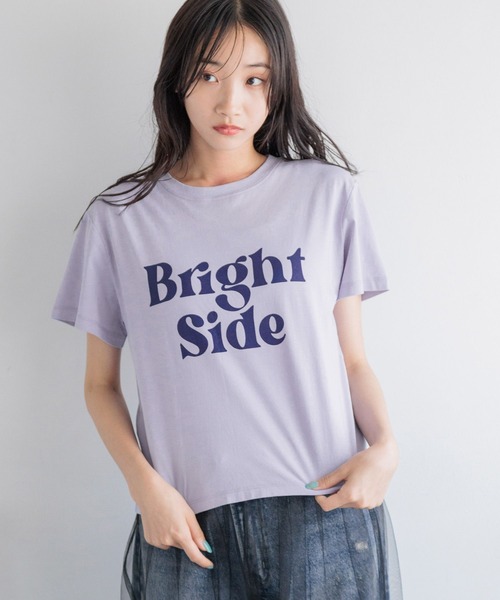 LOWRYS FARM(ローリーズファーム)の「コンパクトプリントTシャツ 131955(Tシャツ/カットソー・レディース・チャコールグレー/パープル/アイボリー・FREE)」の22枚目の写真