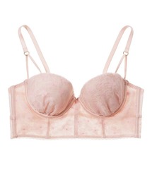 フランスアンティーク サーモンピンクのブラトップビスチェ フランスアンティーク サーモンピンクのブラトップビスチェ