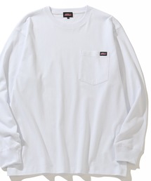 【GENUINE DICKIES/ジェニュインディッキーズ】 ロングスリーブ ビッグシルエット ポケット付き ワンポイントTシャツ