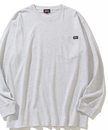 【GENUINE DICKIES/ジェニュインディッキーズ】 ロングスリーブ ビッグシルエット ポケット付き ワンポイントTシャツ