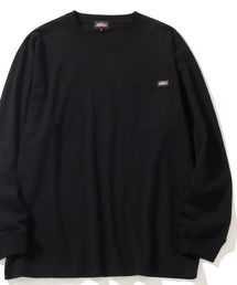 【GENUINE DICKIES/ジェニュインディッキーズ】 ロングスリーブ ビッグシルエット ポケット付き ワンポイントTシャツ