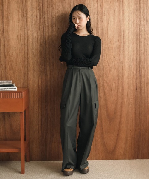 プラージュ　シアーロンT カットソー plage（プラージュ）の「Mesh Sheer ロンT（Tシャツ/カットソー