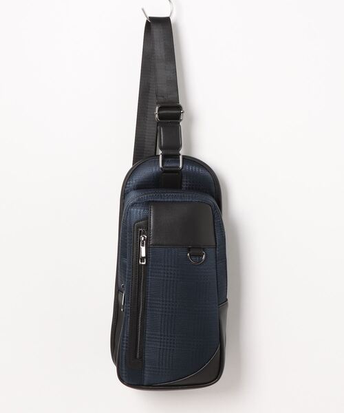 TAKA-Q（タカキュー）の「【両掛け仕様】タカキュー グレンチェック ボディバッグ（ボディバッグ/ウエストポーチ・メンズ・ネイビー/ブラック・FREE）」の17枚目の写真