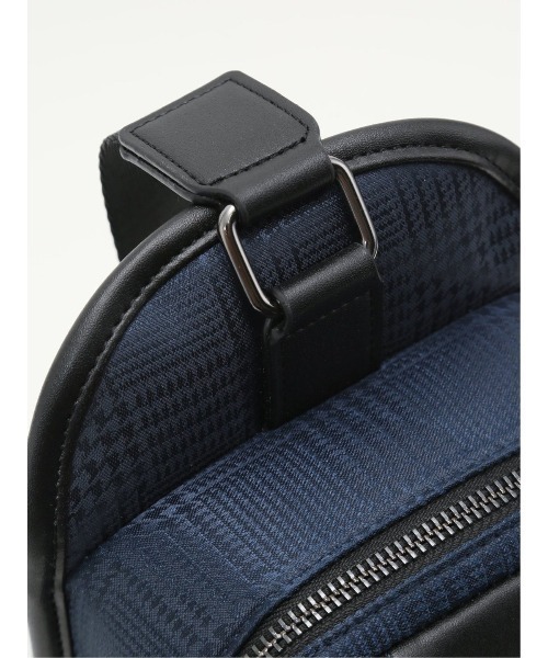 TAKA-Q（タカキュー）の「【両掛け仕様】タカキュー グレンチェック ボディバッグ（ボディバッグ/ウエストポーチ・メンズ・ネイビー/ブラック・FREE）」の21枚目の写真