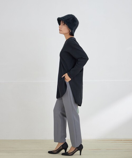 Tiaclasse（ティアクラッセ）の「テーパードパンツ（その他パンツ・レディース・アイボリー/ブラック/ブラック系その他/チャコールグレー・XL）」の22枚目の写真