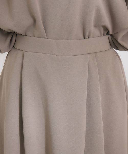 KATHARINE ROSS（キャサリンロス）の「【KATHARINE ROSS】仮撚りタックワイドパンツ（スラックス・レディース・ブラック/モカ・MEDIUM）」の8枚目の写真