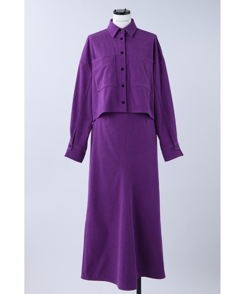 nagonstans（ナゴンスタンス）の「コーデュロイ セットアップドレス  