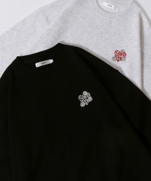 2026AW新色追加 SITRY Heart Embroidery Sweat Shirt/別注 オーバーサイズ ハートロゴ ワンポイントラメ刺繍 裏起毛 スウェット トレーナー
