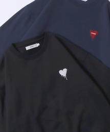 SITRY（シトリー）の「2025AW新柄新色追加 SITRY Flower ＆ Heart Embroidery Sweat Shirt/別注 オーバーサイズ フラワー ハートロゴ ワンポイントラメ刺繍 裏起毛 スウェット トレーナー（スウェット・レディース）」