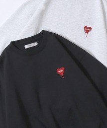 SITRY(Vg[)2025AWVVFǉ SITRY Flower  Heart Embroidery Sweat Shirt/ʒ I[o[TCY t[ n[gS |CghJ N XEFbg g[i[(XEFbg)