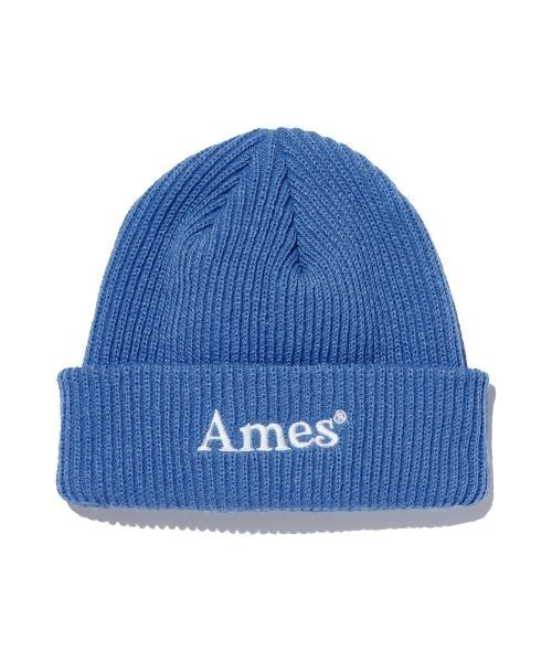 AMESWORLDWIDE（アメスワールドワイド）の「A'GEM/9 × .kom 『AMESWORLDWIDE/アメスワールドワイド』COLORED LOGO BEANIE/カラードロゴ ビーニー（ニットキャップ/ビーニー・レディース・ホワイト/ブルー/ブラック/ピンク/グリーン・FREE）」の7枚目の写真